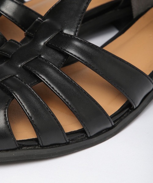 GLOBAL WORK（グローバルワーク）の「らくっショングルカサンダル/264105（サンダル・レディース・ブラック/オフホワイト・MEDIUM/LARGE）」の13枚目の写真