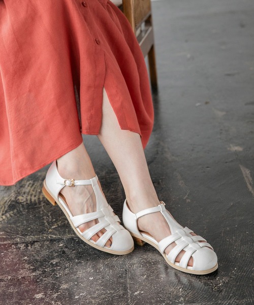 GLOBAL WORK（グローバルワーク）の「らくっショングルカサンダル/264105（サンダル・レディース・ブラック/オフホワイト・MEDIUM/LARGE）」の19枚目の写真