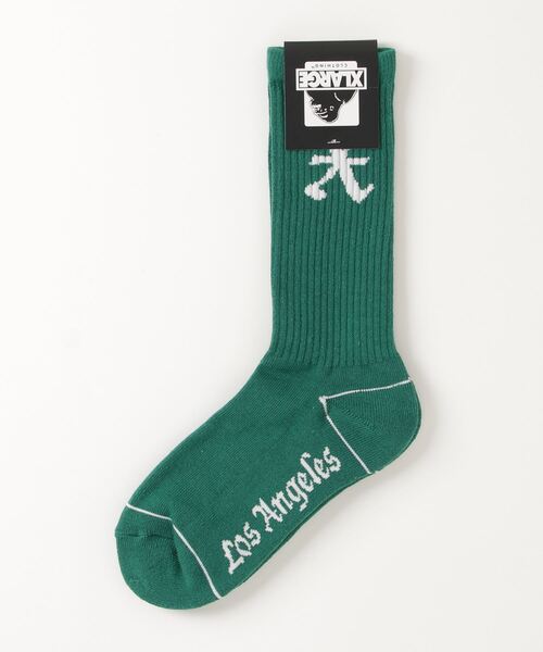 XLARGE（エクストララージ）の「X LOGO SOCKS/　靴下　ソックス（ソックス/靴下・メンズ・ホワイト/ブラック/グリーン・ONE SIZE）」の6枚目の写真