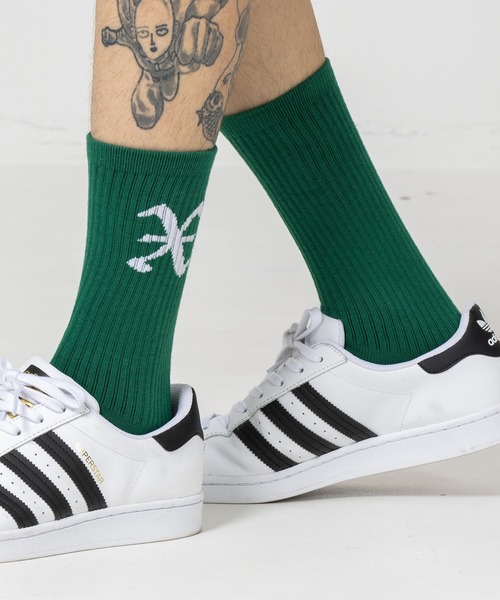 XLARGE（エクストララージ）の「X LOGO SOCKS/　靴下　ソックス（ソックス/靴下・メンズ・ホワイト/ブラック/グリーン・ONE SIZE）」の3枚目の写真