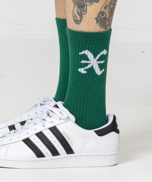 XLARGE（エクストララージ）の「X LOGO SOCKS/　靴下　ソックス（ソックス/靴下・メンズ・ホワイト/ブラック/グリーン・ONE SIZE）」の7枚目の写真