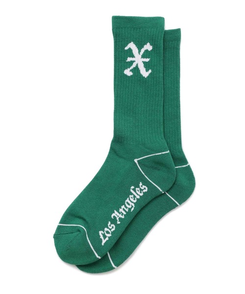 XLARGE（エクストララージ）の「X LOGO SOCKS/　靴下　ソックス（ソックス/靴下・メンズ・ホワイト/ブラック/グリーン・ONE SIZE）」の11枚目の写真
