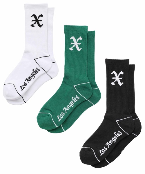 XLARGE（エクストララージ）の「X LOGO SOCKS/　靴下　ソックス（ソックス/靴下・メンズ・ホワイト/ブラック/グリーン・ONE SIZE）」の17枚目の写真