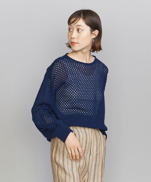 BEAUTY&YOUTH UNITED ARROWS（ビューティーアンドユースユナイテッドアローズ）の「BY アクリルコットン メッシュニット ...