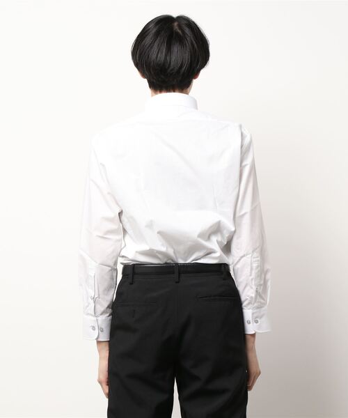 Alexander Julian（アレキサンダージュリアン）の「アレキサンダージュリアン クールファクター/COOLFACTOR ボタンダウン ビジネスドレス長袖シャツ（シャツ/ブラウス・メンズ・ライトグレー・首回り37cm-裄丈80cm/首回り39cm-裄丈80cm/首回り39cm-裄丈84cm/首回り41cm-裄丈82cm/首回り41cm-裄丈86cm/首回り43cm-裄丈82cm/首回り43cm-裄丈86cm/首回り45cm-裄丈86cm）」の3枚目の写真