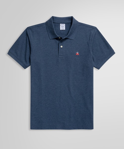 BROOKS BROTHERS(ブルックスブラザーズ)の「GF スーピマコットン ストレッチピケ ポロシャツ(ポロシャツ・メンズ・ライトブルー/ネイビー/ピンク/イエロー・SMALL/MEDIUM/LARGE/X-SMALL/XL)」の3枚目の写真
