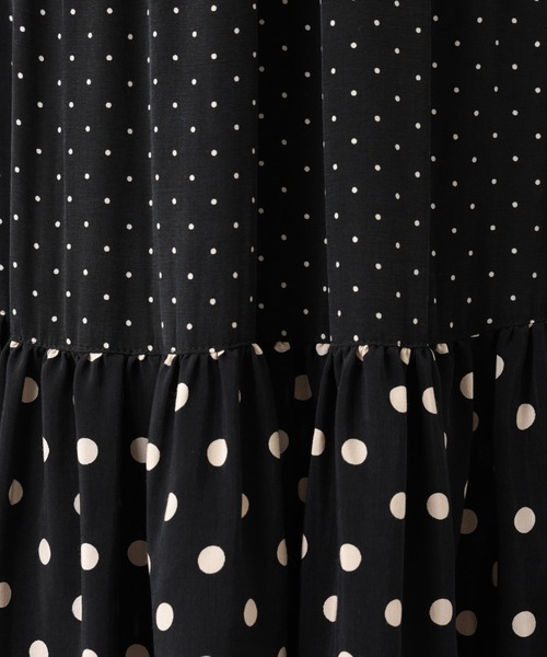 BEARDSLEY(ビアズリー)の「ドットコンビワンピース(ワンピース・レディース・ブラック・FREE)」の13枚目の写真