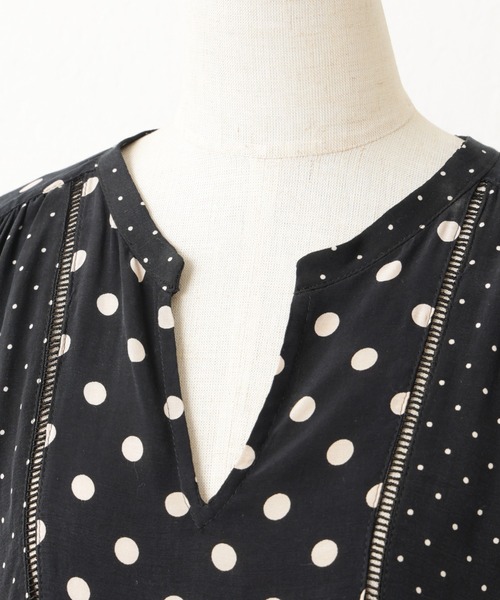 BEARDSLEY(ビアズリー)の「ドットコンビワンピース(ワンピース・レディース・ブラック・FREE)」の14枚目の写真
