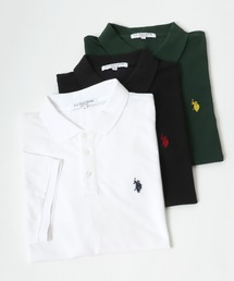 U.S. POLO ASSN.（ユーエスポロアッスン）の「U.S. POLO ASSN. ワンポイントロゴ刺繍鹿の子ポロシャツ（ポロシャツ）」