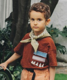 THE SHOP TK  | 【110-140】タッセルポケットTシャツ(Tシャツ/カットソー)