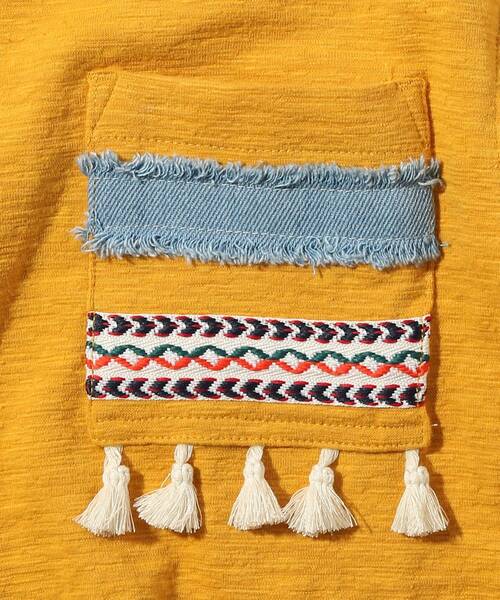 THE SHOP TK （ザ ショップ ティーケー ）の「◆【110-140】タッセルポケットTシャツ（Tシャツ/カットソー・キッズ・オフホワイト/イエロー/グレー系その他/ブラウン系・11/10/12/13/14）」の14枚目の写真