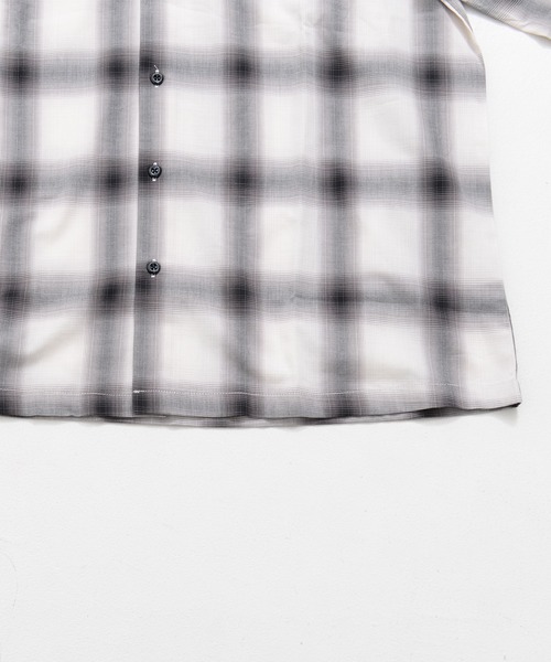 SILVER BULLET（シルバーバレット）の「『CavariA/キャバリア』ルーズシルエットオンブレ長袖チェックシャツ（シャツ/ブラウス・メンズ・ブラック/ネイビー/ホワイト・L/M）」の17枚目の写真