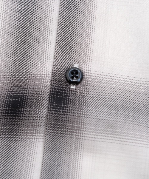 SILVER BULLET（シルバーバレット）の「『CavariA/キャバリア』ルーズシルエットオンブレ長袖チェックシャツ（シャツ/ブラウス・メンズ・ブラック/ネイビー/ホワイト・L/M）」の19枚目の写真