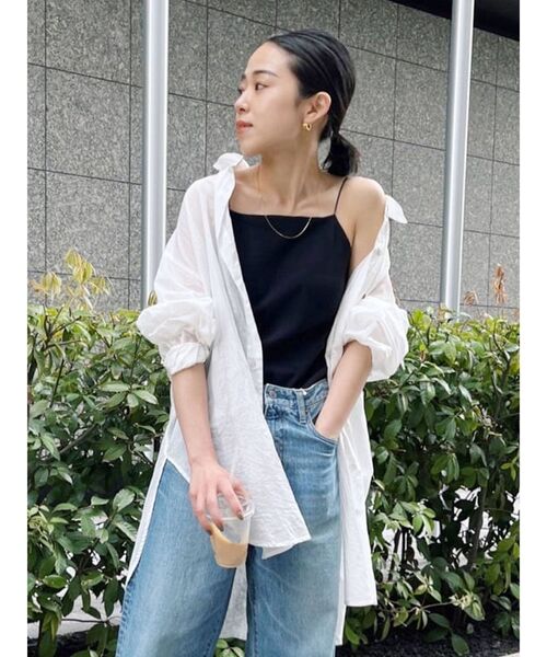 Ungrid（アングリッド）の「シアールーズシャツ（シャツ/ブラウス・レディース・ピンク/オフホワイト/ブラウン/グリーン・FREE）」の2枚目の写真