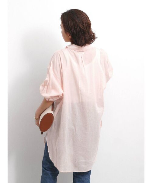 Ungrid（アングリッド）の「シアールーズシャツ（シャツ/ブラウス・レディース・ピンク/オフホワイト/ブラウン/グリーン・FREE）」の17枚目の写真