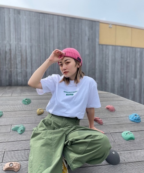 MILKFED.（ミルクフェド）の「MILKFED. × MANASTASH /ミルクフェド×マナスタッシュ　MOUNTAIN LOGO T-SHIRT マウンテンロゴTシャツ（Tシャツ/カットソー・レディース・ホワイト/ブラック・MEDIUM/X-LARGE/LARGE）」の18枚目の写真