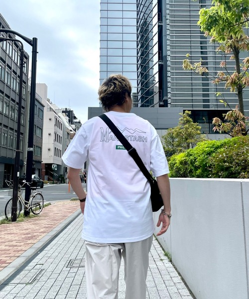 MILKFED.（ミルクフェド）の「MILKFED. × MANASTASH /ミルクフェド×マナスタッシュ　MOUNTAIN LOGO T-SHIRT マウンテンロゴTシャツ（Tシャツ/カットソー・レディース・ホワイト/ブラック・MEDIUM/X-LARGE/LARGE）」の21枚目の写真