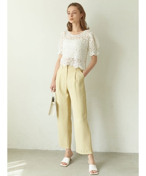 ACYM(アシーム)の「Crochet lace ブラウス(シャツ/ブラウス・レディース・ホワイト/ベージュ・FREE)」の5枚目の写真