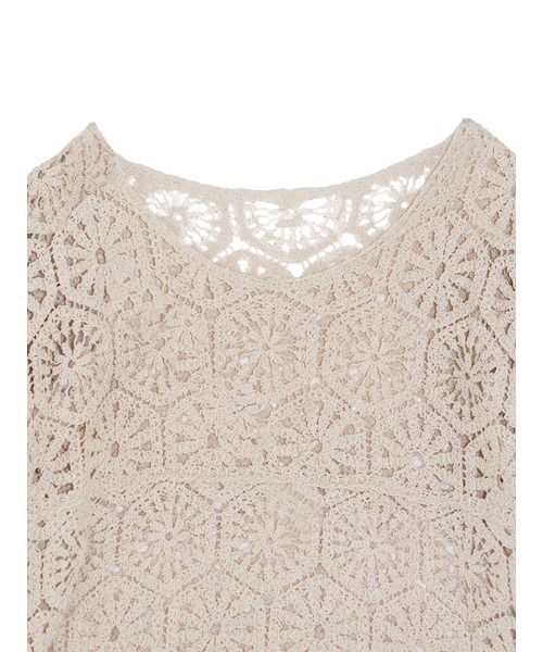 ACYM(アシーム)の「Crochet lace ブラウス(シャツ/ブラウス・レディース・ホワイト/ベージュ・FREE)」の9枚目の写真