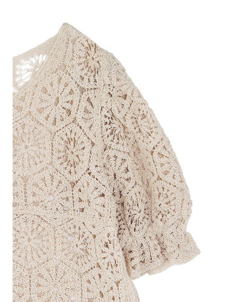 ACYM(アシーム)の「Crochet lace ブラウス(シャツ/ブラウス・レディース・ホワイト/ベージュ・FREE)」の10枚目の写真