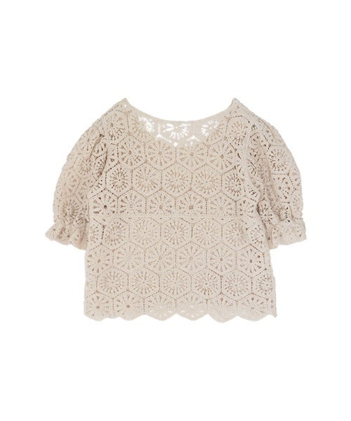 ACYM(アシーム)の「Crochet lace ブラウス(シャツ/ブラウス・レディース・ホワイト/ベージュ・FREE)」の11枚目の写真
