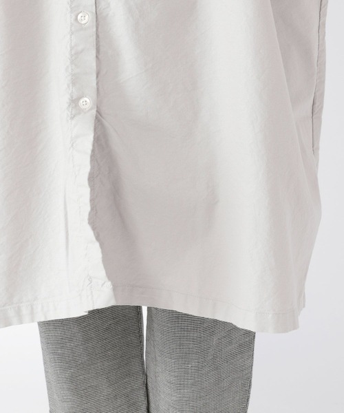 studio CLIP(スタディオクリップ)の「製品染めオックスシャツワンピース(ワンピース・レディース・ライトグレー/ベージュ/カーキ/ブルー・FREE)」の22枚目の写真