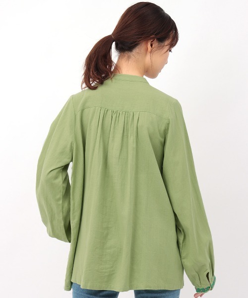 チチカカ（チチカカ）の「チバイ刺繍プルオーバー（シャツ/ブラウス・レディース・オフホワイト/グリーン/ブラック・FREE）」の16枚目の写真