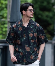 『SILVER BULLET SELECT AP/シルバーバレットセレクト』総柄プリント半袖オープンカラーシャツ