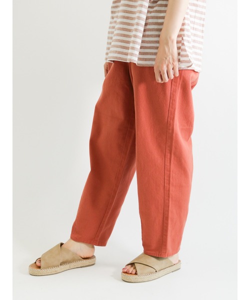 Samansa Mos2（サマンサ モスモス）の「ツイルスラウチパンツ（その他パンツ・レディース・カーキ/オレンジ/キナリ・ﾌﾘ-）」の3枚目の写真
