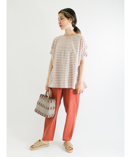 Samansa Mos2（サマンサ モスモス）の「ツイルスラウチパンツ（その他パンツ・レディース・カーキ/オレンジ/キナリ・ﾌﾘ-）」の19枚目の写真