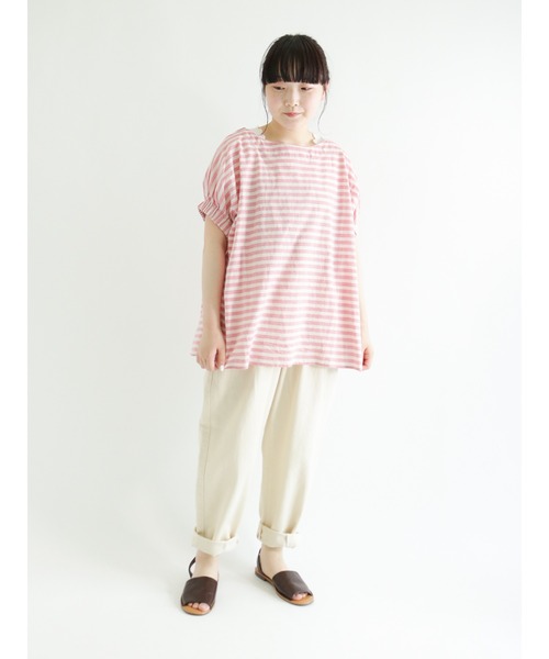 Samansa Mos2（サマンサ モスモス）の「ツイルスラウチパンツ（その他パンツ・レディース・カーキ/オレンジ/キナリ・ﾌﾘ-）」の22枚目の写真