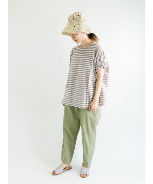 Samansa Mos2（サマンサ モスモス）の「ツイルスラウチパンツ（その他パンツ・レディース・カーキ/オレンジ/キナリ・ﾌﾘ-）」の5枚目の写真