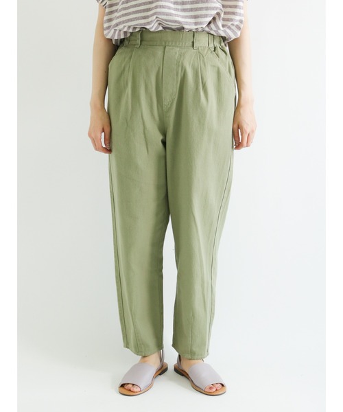 Samansa Mos2（サマンサ モスモス）の「ツイルスラウチパンツ（その他パンツ・レディース・カーキ/オレンジ/キナリ・ﾌﾘ-）」の7枚目の写真