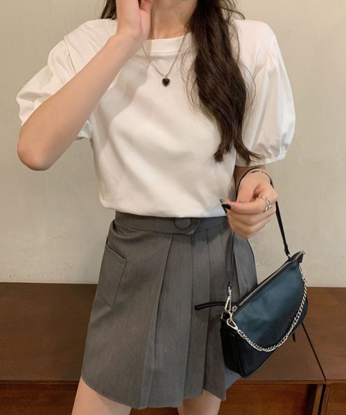 meJane(ミージェーン)の「パワーショルダースリーブTシャツ/カットソー(Tシャツ/カットソー・レディース・ホワイト/ブラック/グレー・FREE)」の11枚目の写真