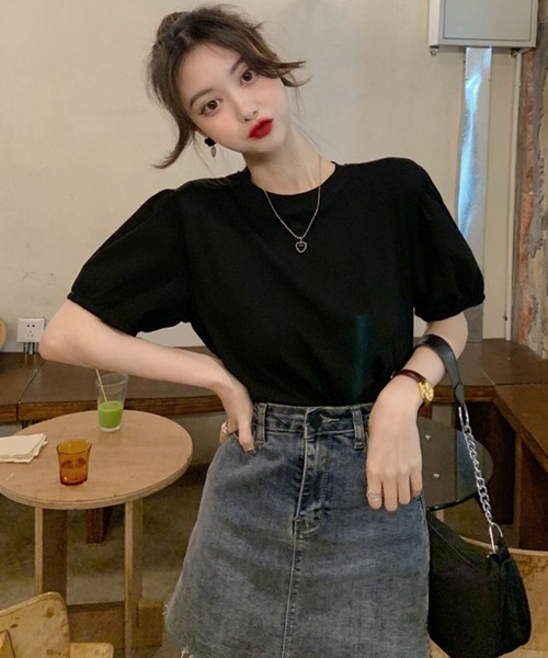 meJane(ミージェーン)の「パワーショルダースリーブTシャツ/カットソー(Tシャツ/カットソー・レディース・ホワイト/ブラック/グレー・FREE)」の14枚目の写真