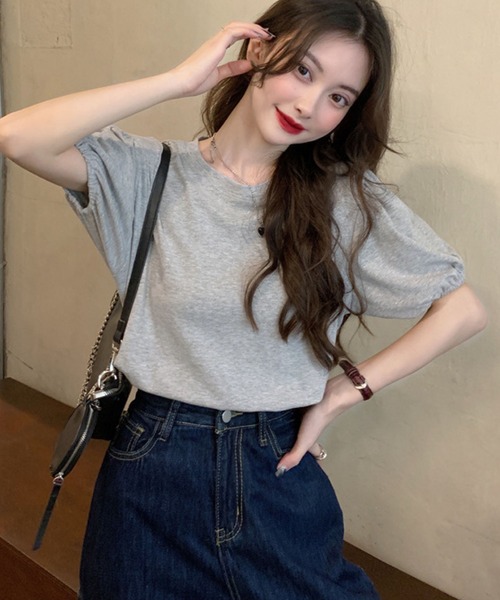 meJane(ミージェーン)の「パワーショルダースリーブTシャツ/カットソー(Tシャツ/カットソー・レディース・ホワイト/ブラック/グレー・FREE)」の18枚目の写真
