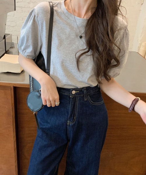 meJane(ミージェーン)の「パワーショルダースリーブTシャツ/カットソー(Tシャツ/カットソー・レディース・ホワイト/ブラック/グレー・FREE)」の12枚目の写真