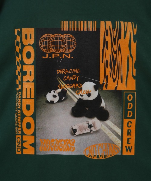 Candy Stripper（キャンディストリッパー）の「BOREDOM L/S Tシャツ（Tシャツ/カットソー・レディース・グリーン/オフホワイト/ブラック・2）」の7枚目の写真