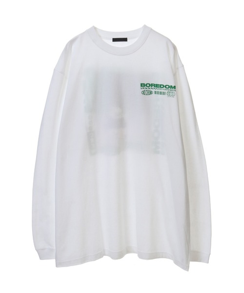 Candy Stripper（キャンディストリッパー）の「BOREDOM L/S Tシャツ（Tシャツ/カットソー・レディース・グリーン/オフホワイト/ブラック・2）」の4枚目の写真