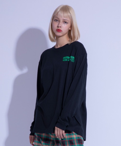 Candy Stripper（キャンディストリッパー）の「BOREDOM L/S Tシャツ（Tシャツ/カットソー・レディース・グリーン/オフホワイト/ブラック・2）」の14枚目の写真