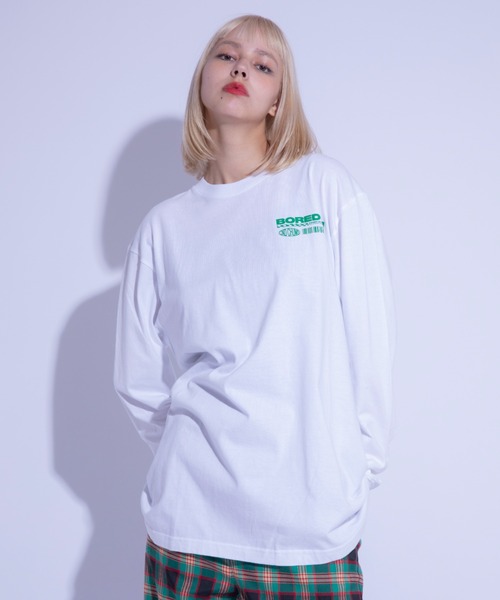 Candy Stripper（キャンディストリッパー）の「BOREDOM L/S Tシャツ（Tシャツ/カットソー・レディース・グリーン/オフホワイト/ブラック・2）」の18枚目の写真