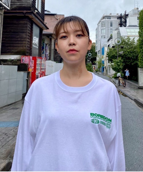 Candy Stripper（キャンディストリッパー）の「BOREDOM L/S Tシャツ（Tシャツ/カットソー・レディース・グリーン/オフホワイト/ブラック・2）」の22枚目の写真