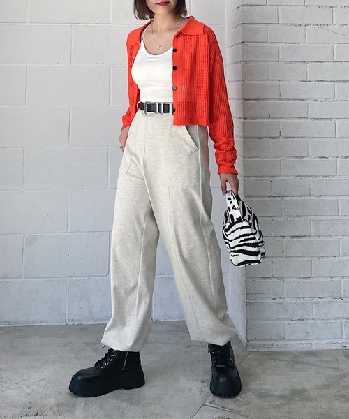 PAGEBOY（ページボーイ）の「ショートカップ付きキャミ（キャミソール・レディース・ブラック/オフホワイト/オレンジ/ホワイト系その他/グリーン系その他2/ブルー系その他2・FREE）」の7枚目の写真
