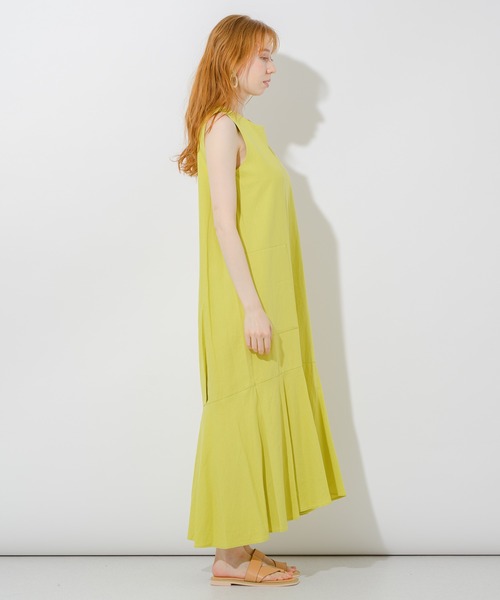 Paradise Picnic（パラダイスピクニック）の「サイドポケットカラーワンピース（ワンピース・レディース・ブラック/ベージュ/オレンジ・FREE）」の20枚目の写真