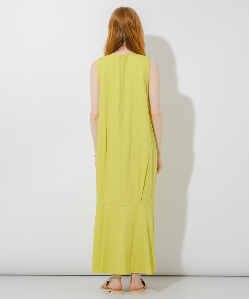 Paradise Picnic（パラダイスピクニック）の「サイドポケットカラーワンピース（ワンピース・レディース・ブラック/ベージュ/オレンジ・FREE）」の21枚目の写真