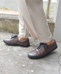 SHIPS any: オリジナル PUレザー レースアップ スニーカー