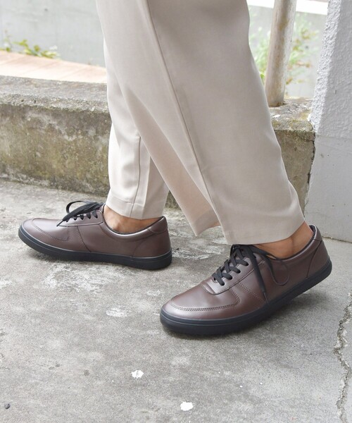 SHIPS any(シップス エニィ)の「SHIPS any: オリジナル PUレザー レースアップ スニーカー(スニーカー・メンズ・ブラック/ブラウン・41/42/43)」の1枚目の写真