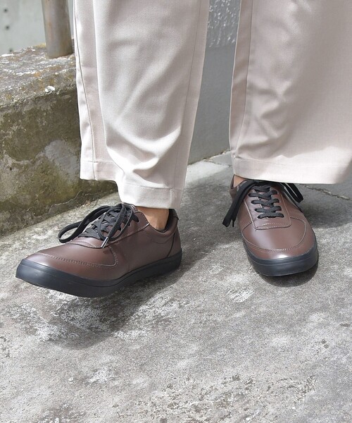 SHIPS any(シップス エニィ)の「SHIPS any: オリジナル PUレザー レースアップ スニーカー(スニーカー・メンズ・ブラック/ブラウン・41/42/43)」の5枚目の写真