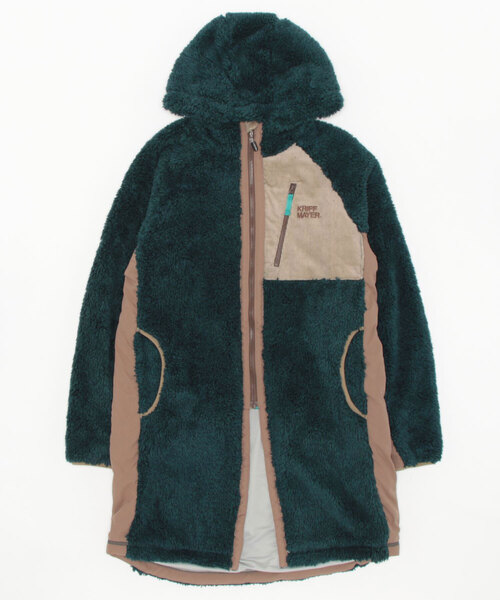 KRIFF MAYER Lady's Collection(クリフメイヤーレディースコレクション)の「シャギーボアロングフードJK(その他アウター・レディース・ネイビー/ベージュ/モカ/カラフル/カーキ/ナチュラル/グレー・MEDIUM/LARGE)」の12枚目の写真