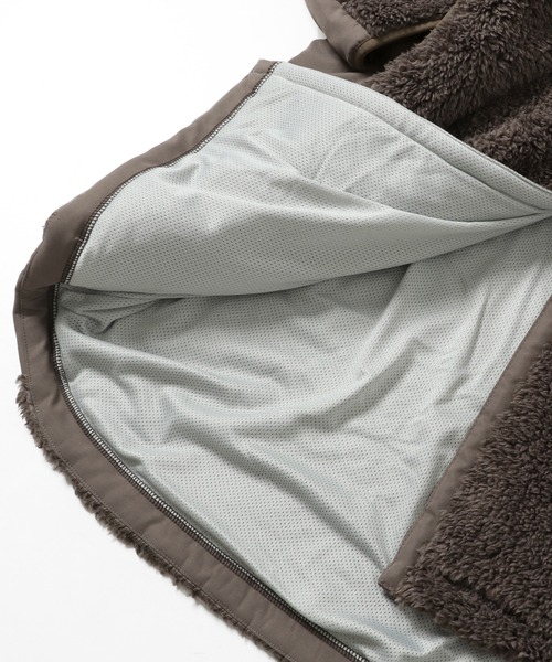 KRIFF MAYER Lady's Collection(クリフメイヤーレディースコレクション)の「シャギーボアロングフードJK(その他アウター・レディース・ネイビー/ベージュ/モカ/カラフル/カーキ/ナチュラル/グレー・MEDIUM/LARGE)」の22枚目の写真